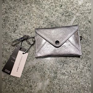 NWT Genuine Leather Silver Aimee Kestenberg Wallet